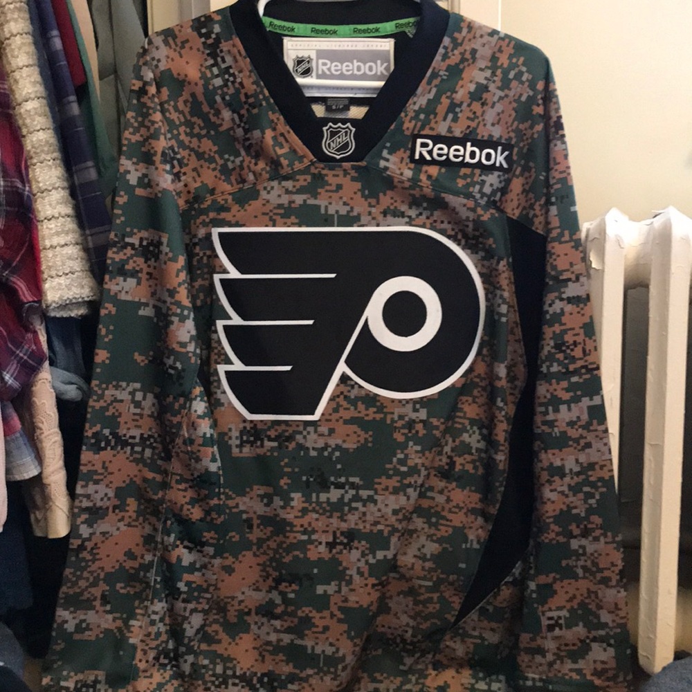 Army pattern Philadelphia Flyers jersey